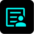 Icon for editing client proposal HTML files with a visual and code editor