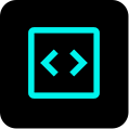 Icon for editing exported or downloaded HTML files in a visual HTML editor